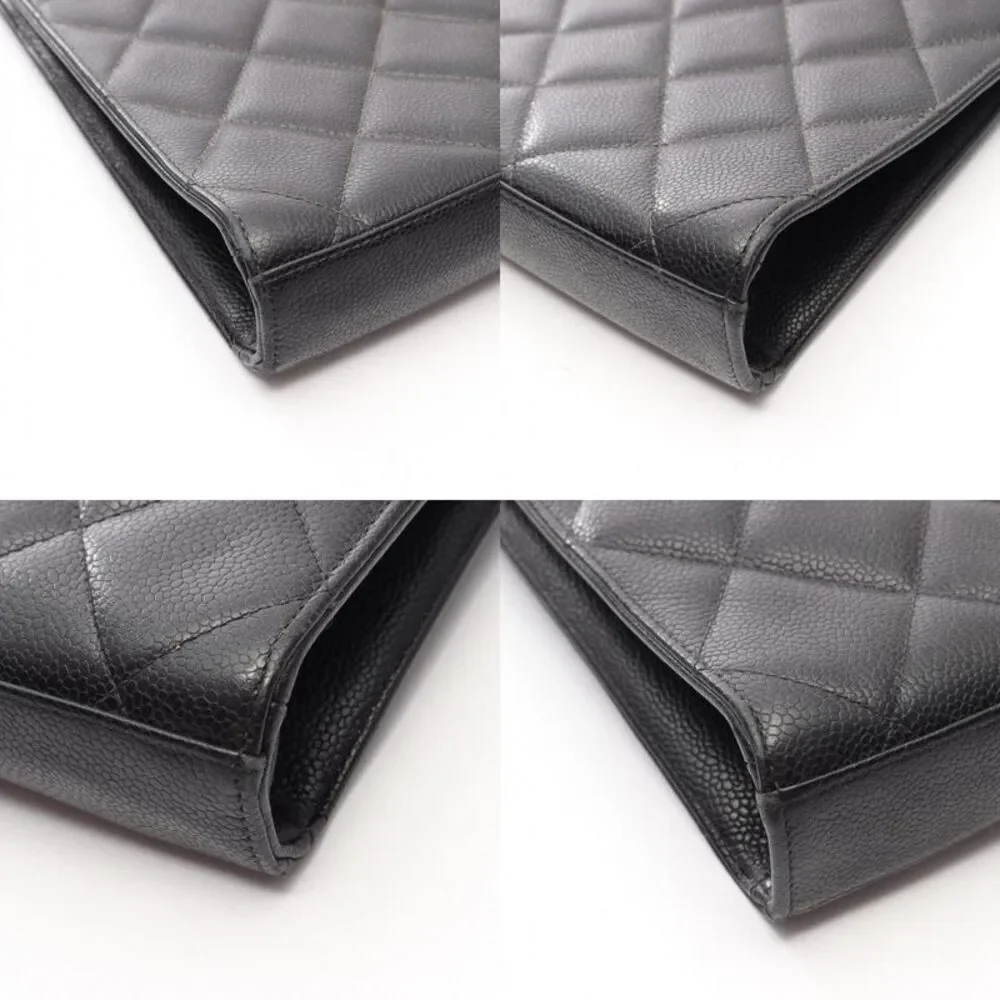 CHANEL Matelasse Grained Calf Briefcase